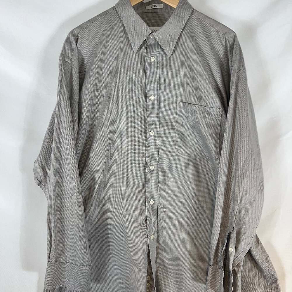 Joseph & Feiss Mens Gray Dress Shirt Size 17.5 32/33